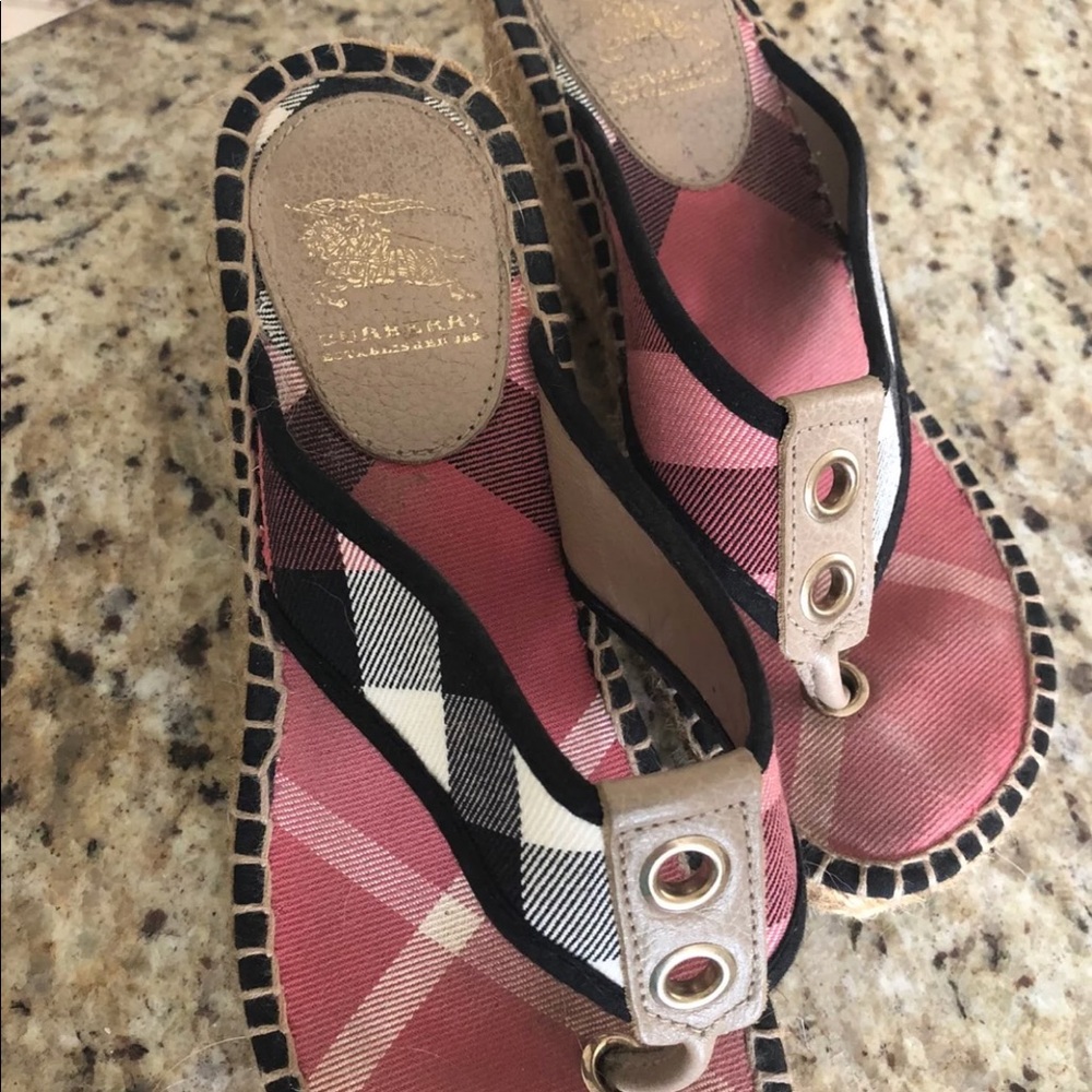 Burberry Wedge Sandals